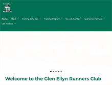 Tablet Screenshot of glenellynrunners.com